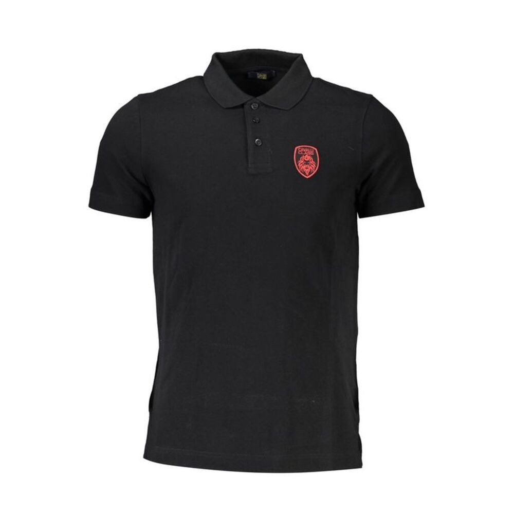 Cavalli Class Nero Cotton Men Men's Polo